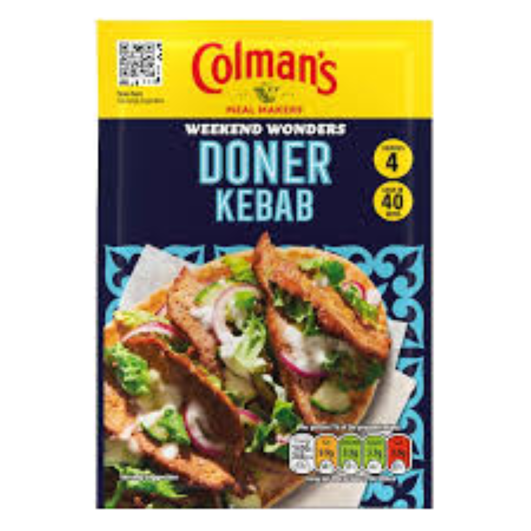 COLMANS DRY SAUCE MIX DONER KEBAB 38G